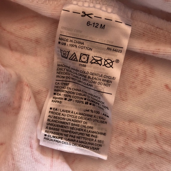 Old Navy Kimono Pant Set 6-12m Pink & White Flower - Picture 11 of 12